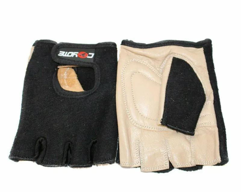 Coyote Urban Fingerless Mitts Black Leather